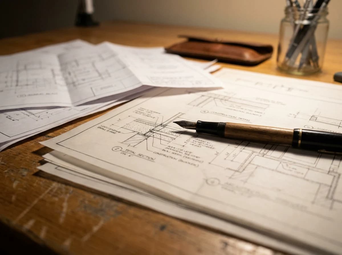 Detailed construction documentation being closed out at final development